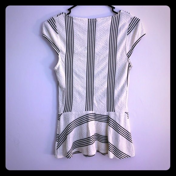 Anthropologie Postmark Textured Peplum Top XS - Picture 8 of 9